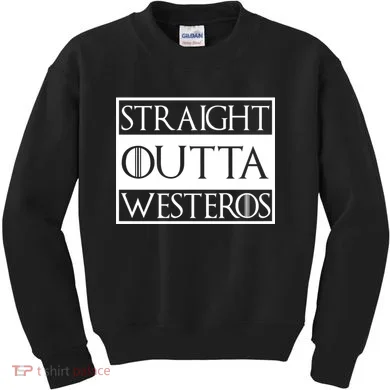 Straight Outta Westeros Kids Sweatshirt