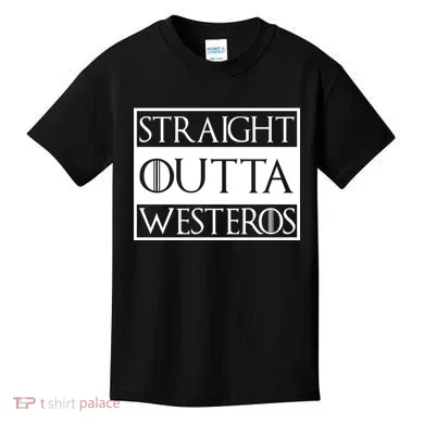 Straight Outta Westeros Kids T-Shirt