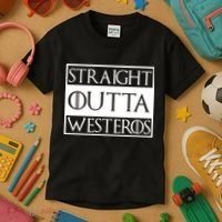 Straight Outta Westeros Kids T-Shirt thumb 3