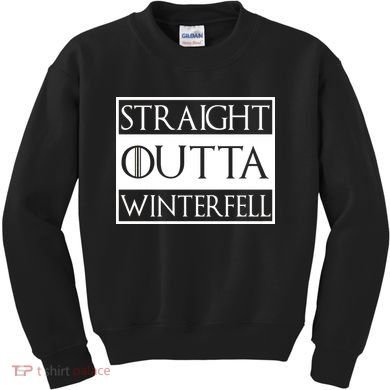 Straight Outta Winterfell Kids Sweatshirt