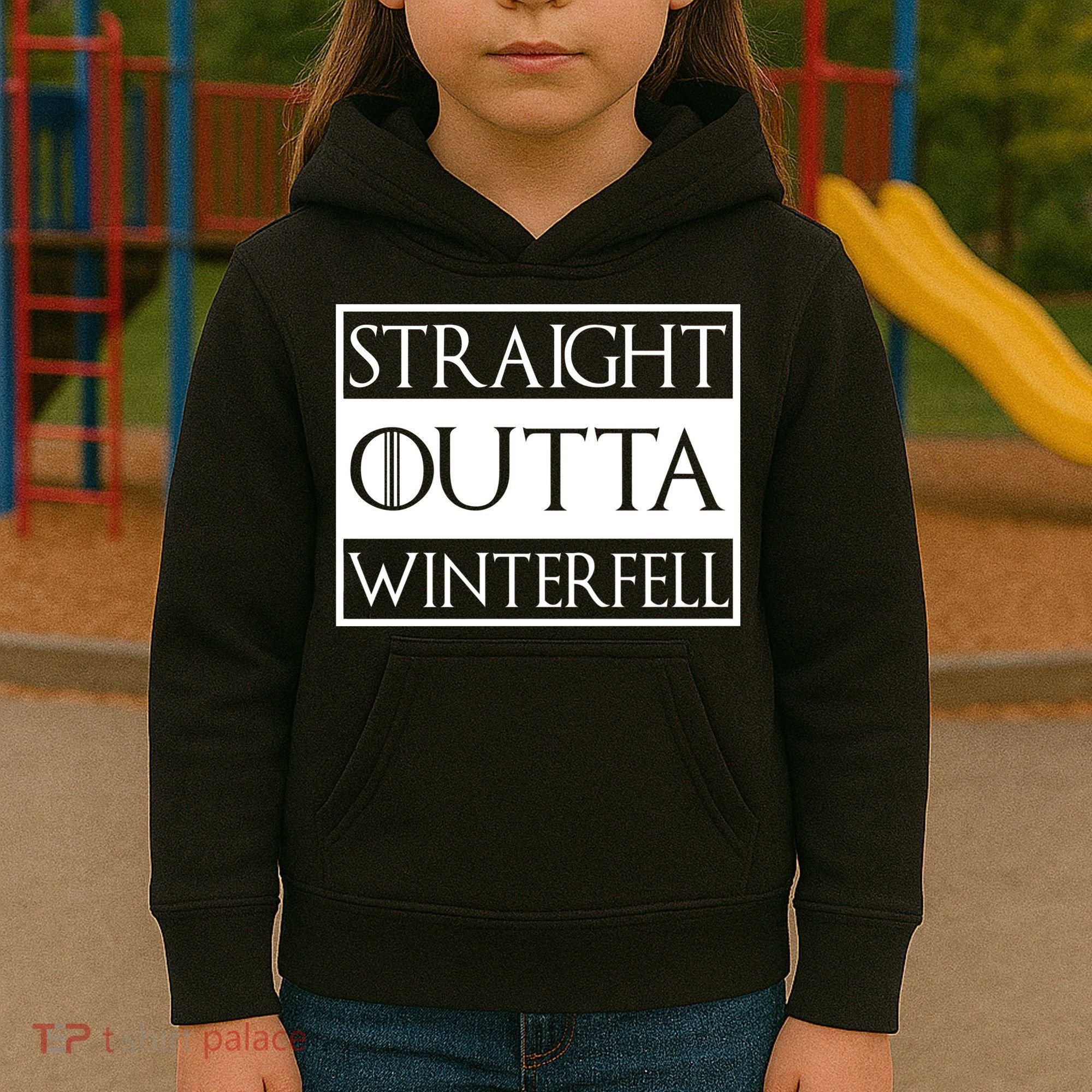 Straight Outta Winterfell Kids Hoodie