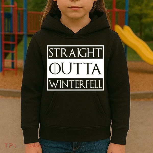 Straight Outta Winterfell Kids Hoodie