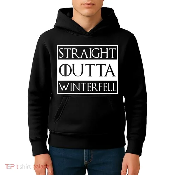 Straight Outta Winterfell Kids Hoodie