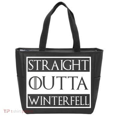Straight Outta Winterfell Tote Bag