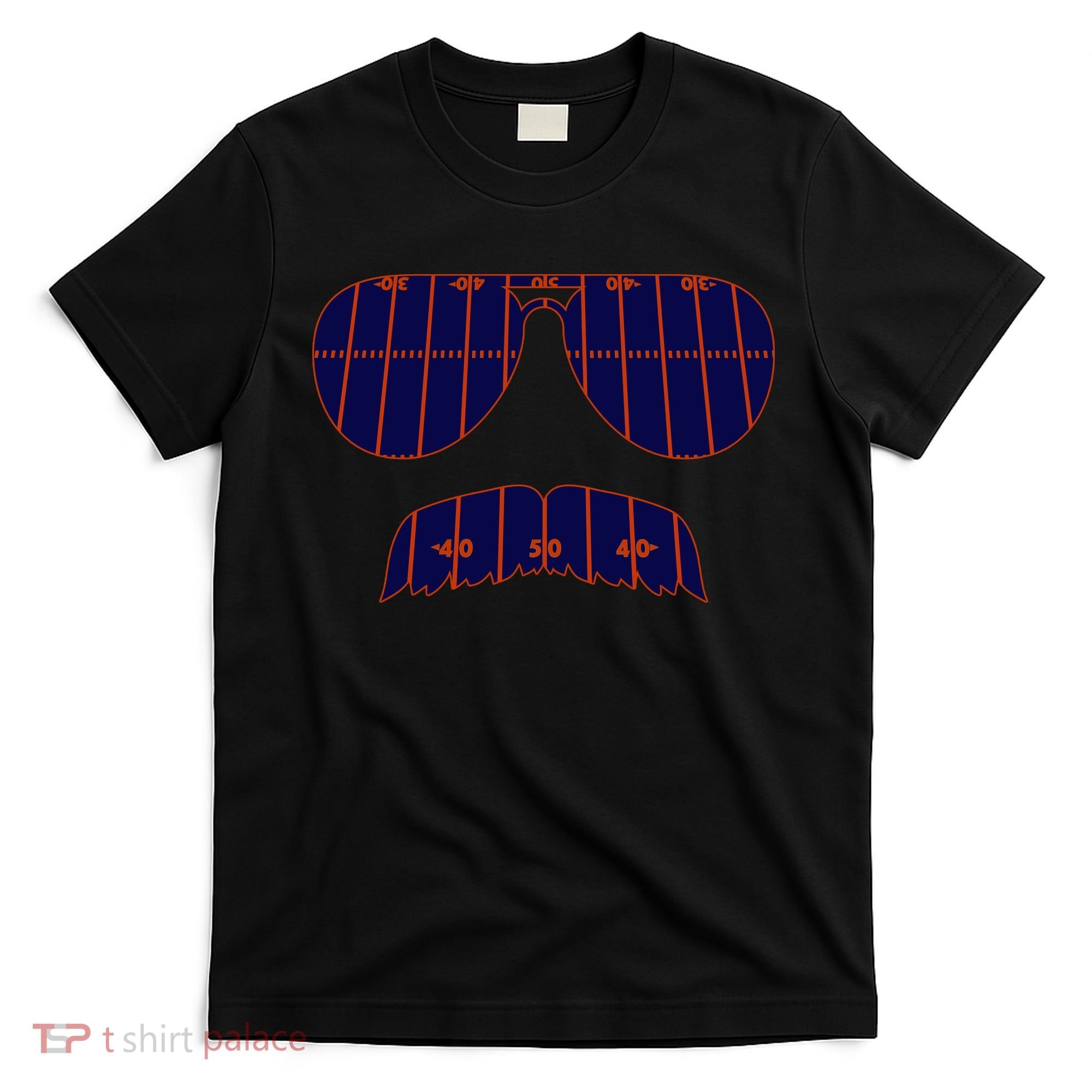 Strange Cargo Football Ditka Glasses And Stache T-Shirt