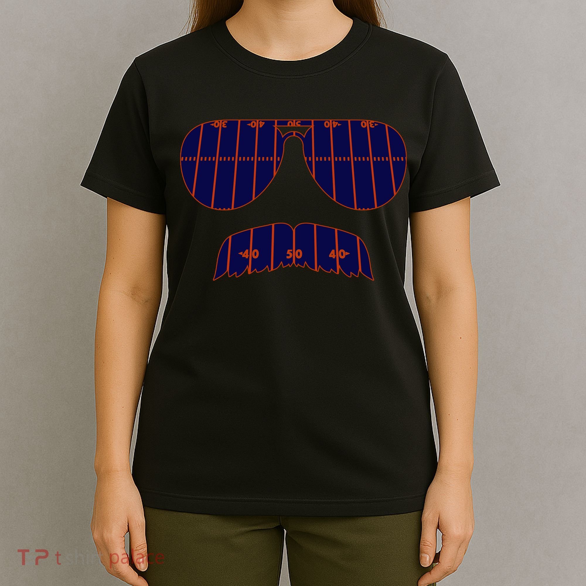 Strange Cargo Football Ditka Glasses And Stache T-Shirt