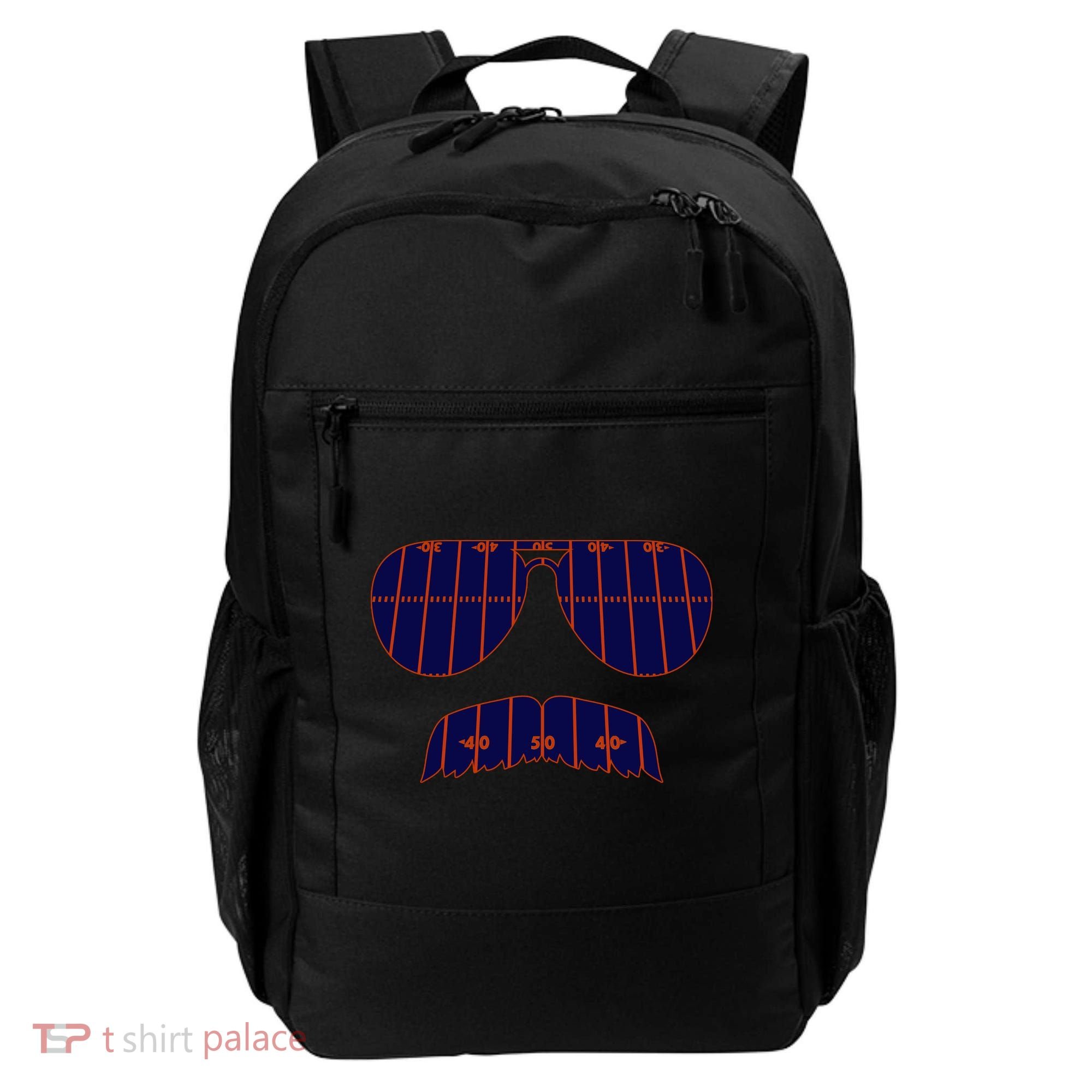 Strange Cargo Football Ditka Glasses And Stache Backpack