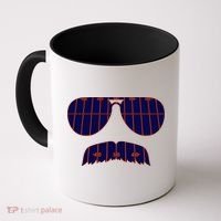 Strange Cargo Football Ditka Glasses And Stache Coffee Mug thumb 0