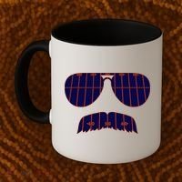 Strange Cargo Football Ditka Glasses And Stache Coffee Mug thumb 2