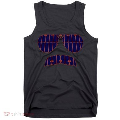 Strange Cargo Football Ditka Glasses And Stache Tank Top