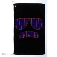 Strange Cargo Football Ditka Glasses And Stache Golf Towel thumb 0