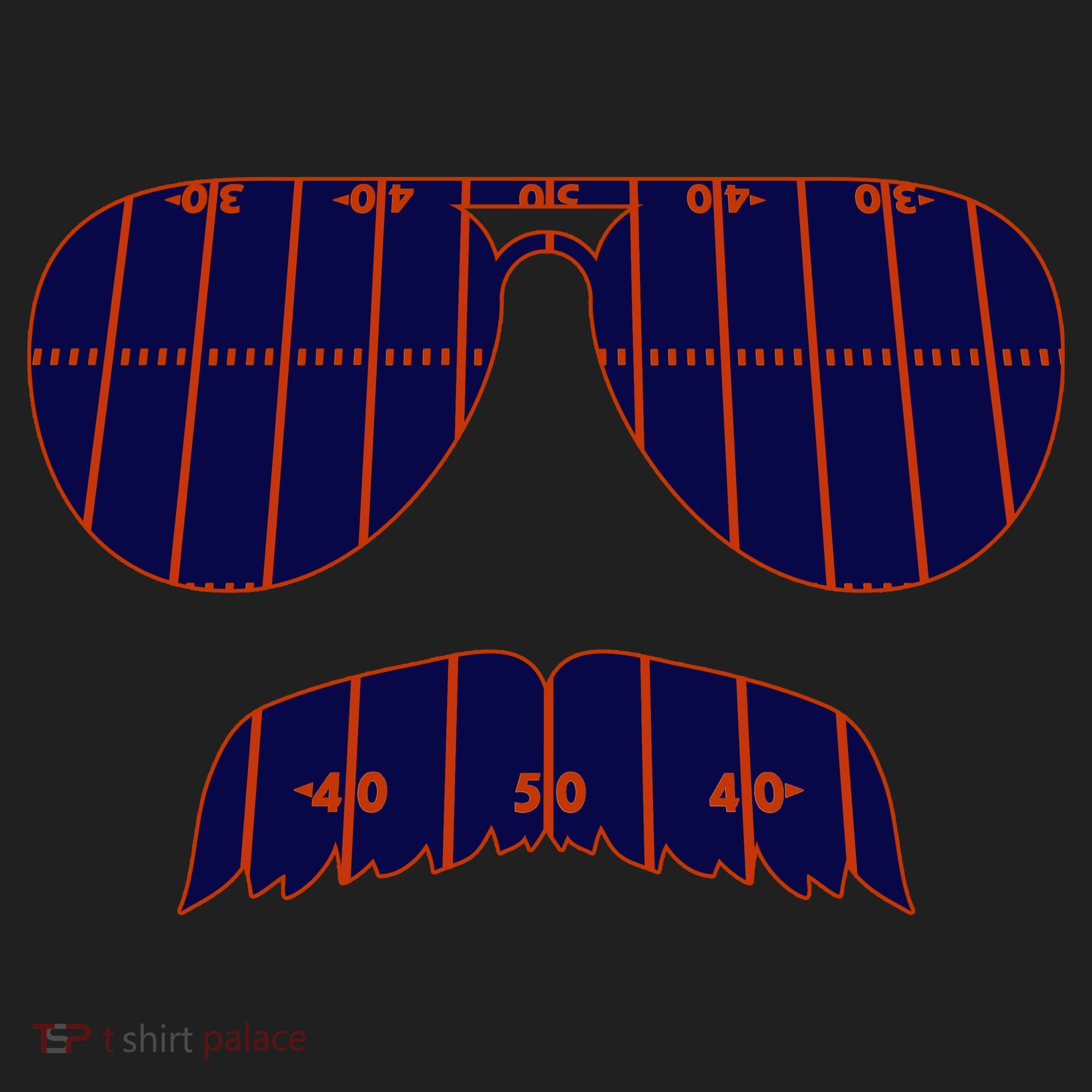 Strange Cargo Football Ditka Glasses And Stache Golf Towel