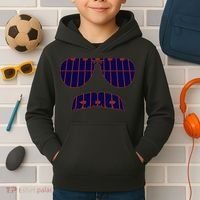 Strange Cargo Football Ditka Glasses And Stache Kids Hoodie thumb 2