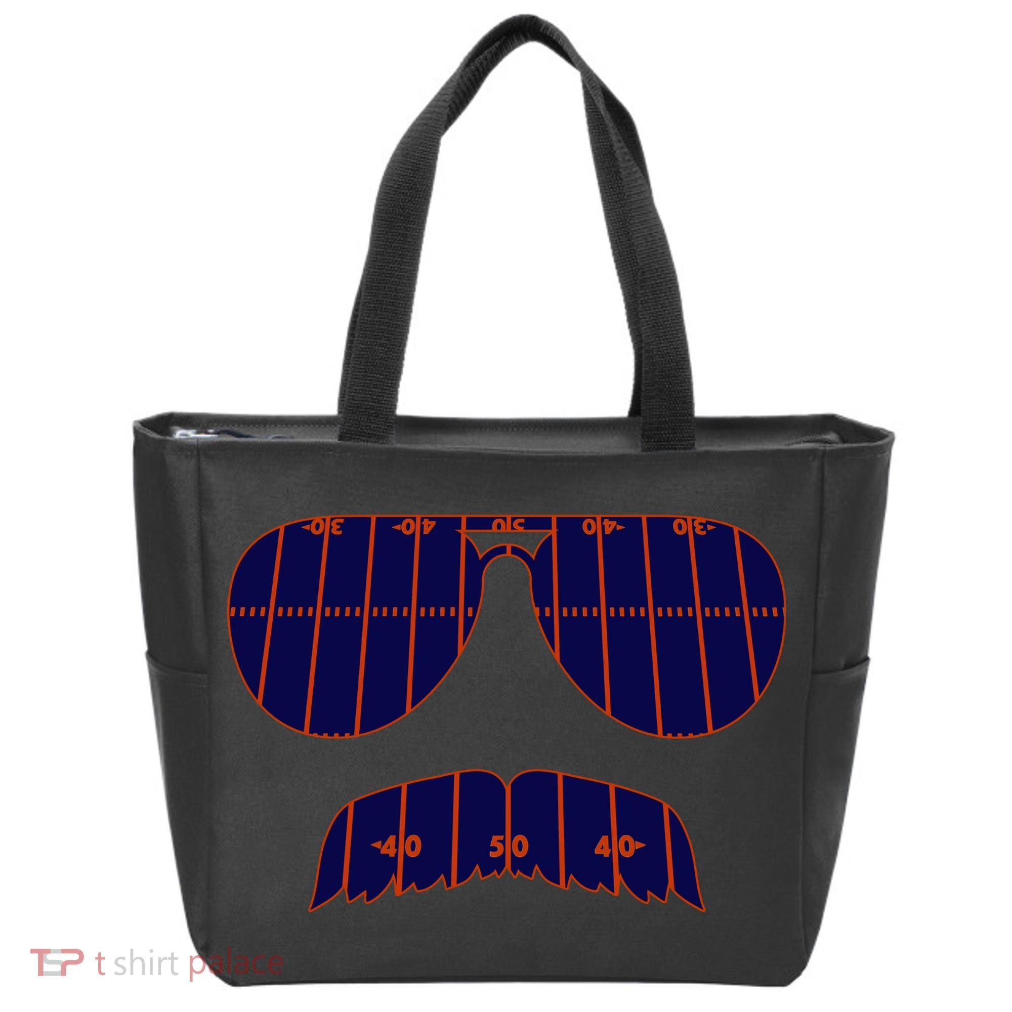 Strange Cargo Football Ditka Glasses And Stache Tote Bag