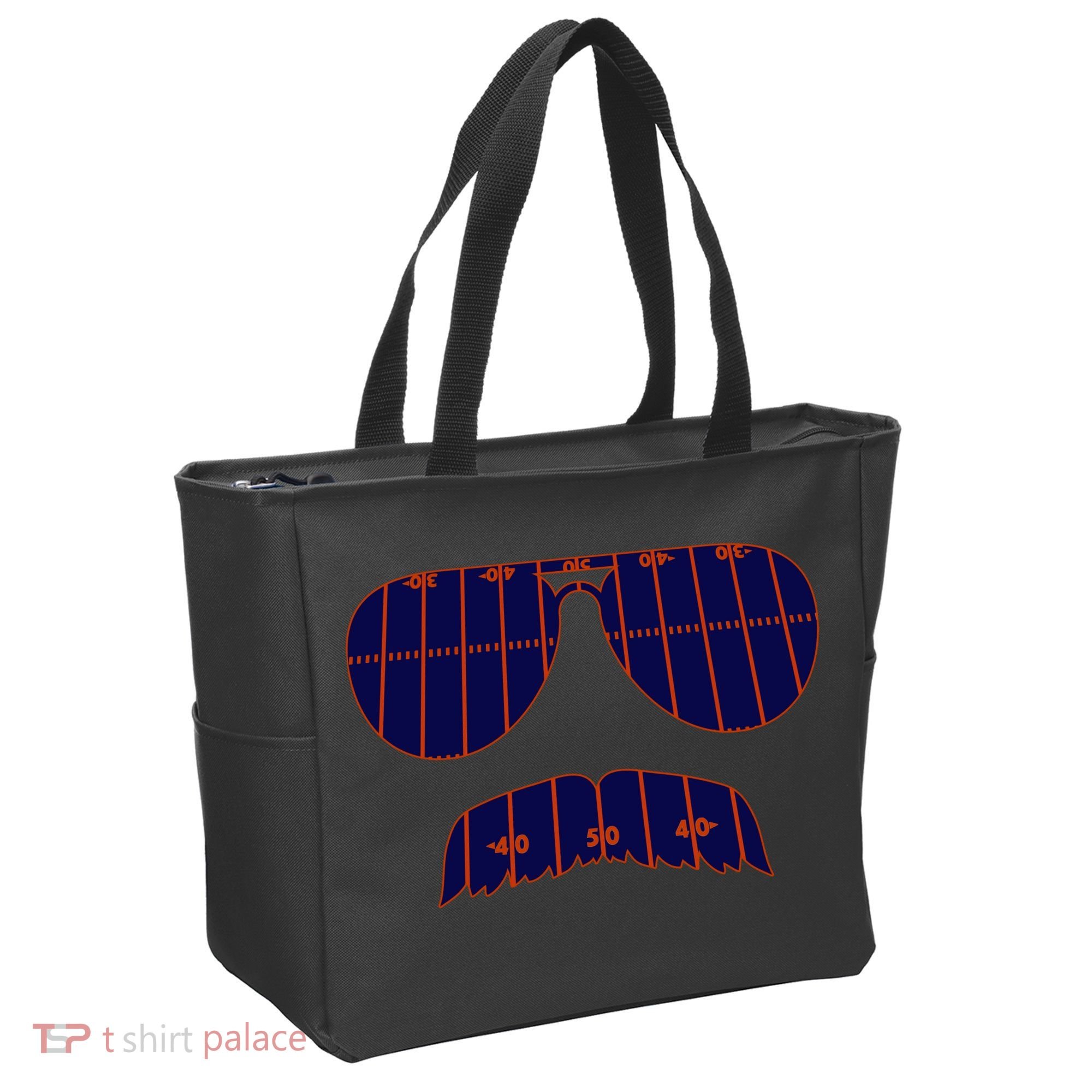 Strange Cargo Football Ditka Glasses And Stache Tote Bag