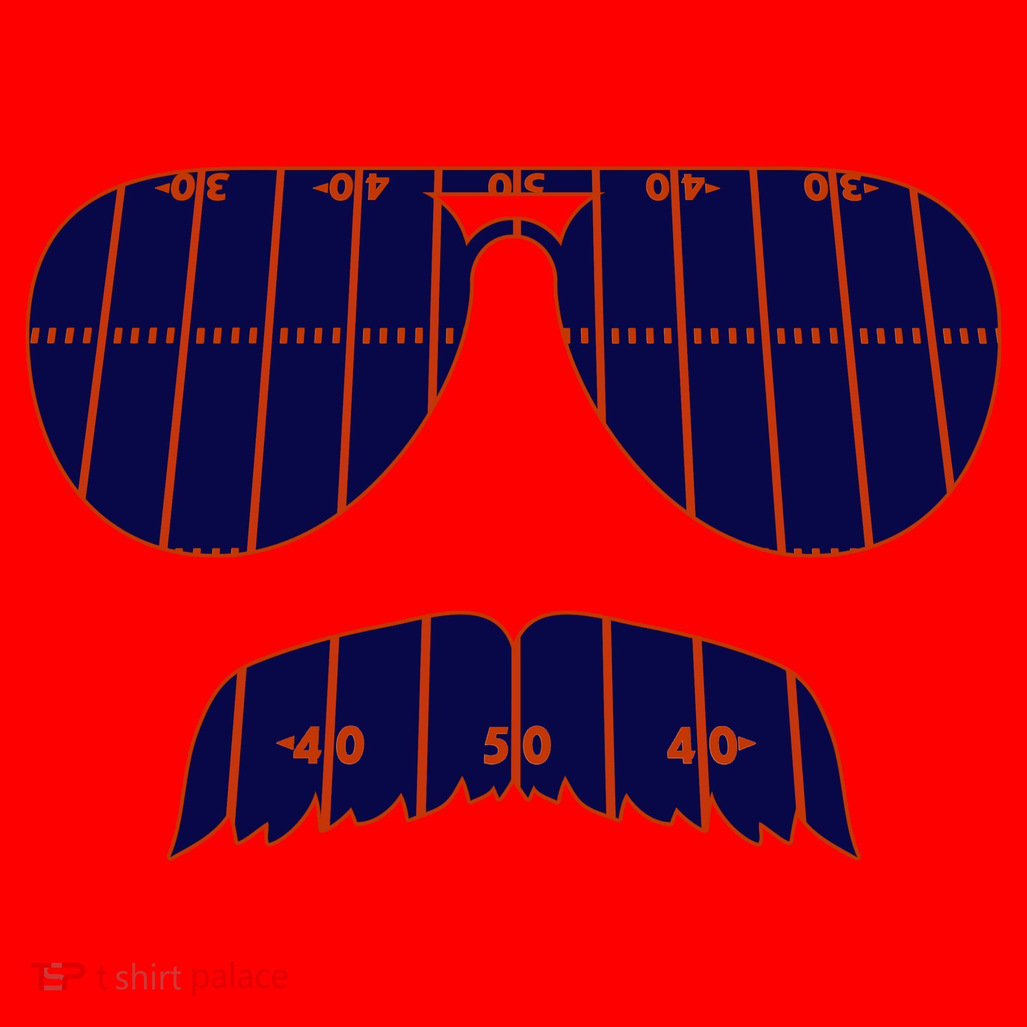 Strange Cargo Football Ditka Glasses And Stache Santa Hat