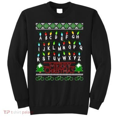 Strange Christmas Lights Alphabet Ugly Christmas Sweater Design Sweatshirt