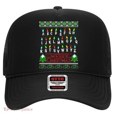 Strange Christmas Lights Alphabet Ugly Christmas Sweater Design Hat