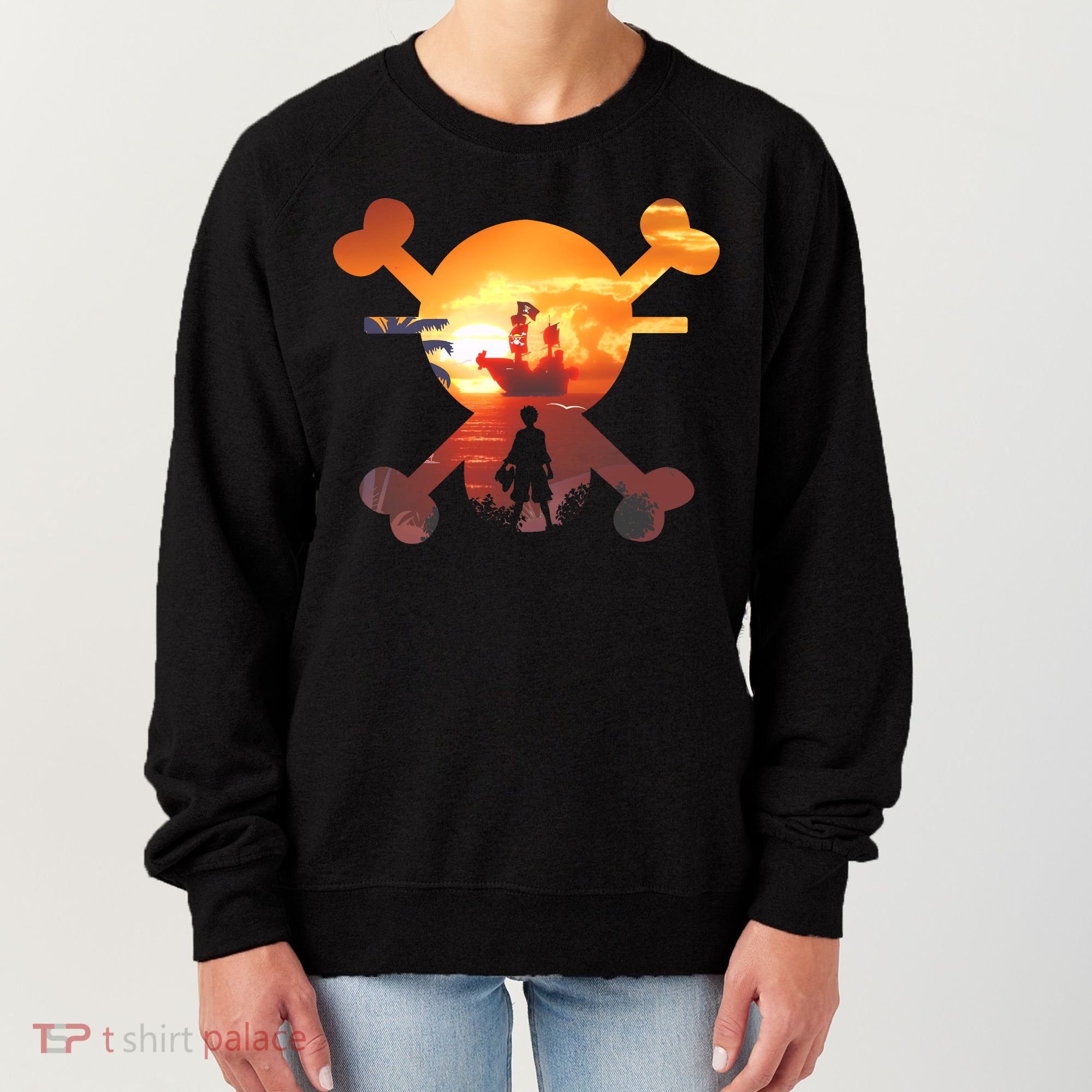 Straw Hat Prate Crew Crossbones Women's Sweatshirt