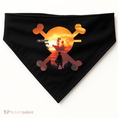 Straw Hat Prate Crew Crossbones USA-Made Doggie Bandana