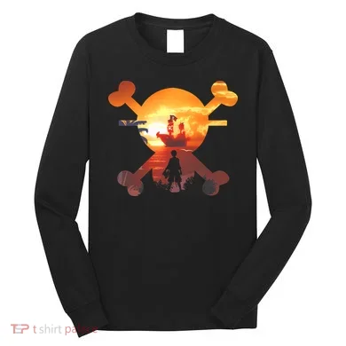 Straw Hat Prate Crew Crossbones Long Sleeve Shirt