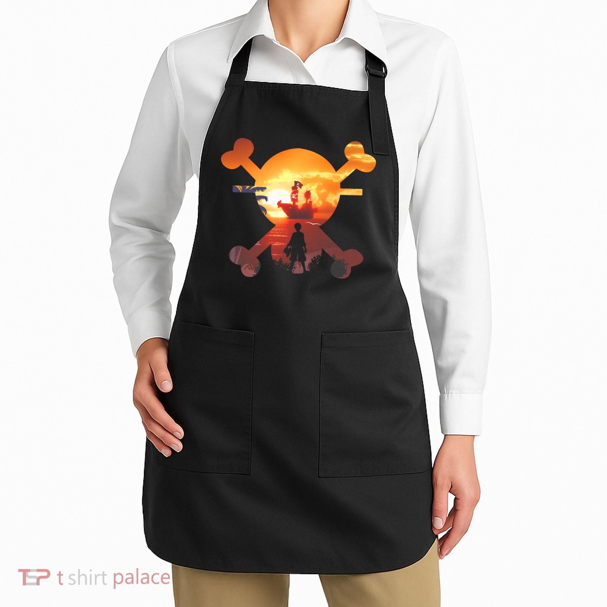 Straw Hat Prate Crew Crossbones Apron