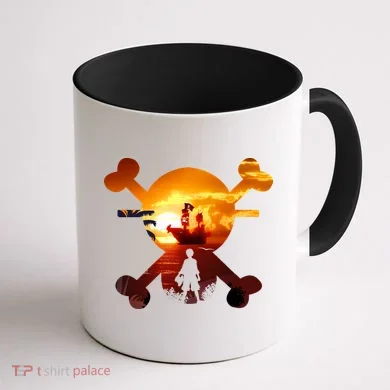 Straw Hat Prate Crew Crossbones Coffee Mug back