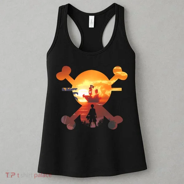 Straw Hat Prate Crew Crossbones Women's Tank Top