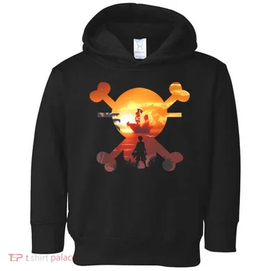 Straw Hat Prate Crew Crossbones Toddler Hoodie