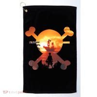 Straw Hat Prate Crew Crossbones Golf Towel thumb 0