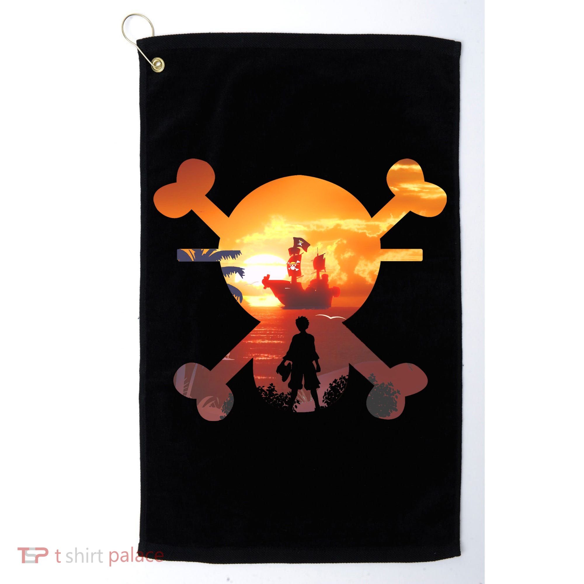 Straw Hat Prate Crew Crossbones Golf Towel
