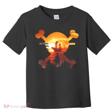 Straw Hat Prate Crew Crossbones Toddler T-Shirt