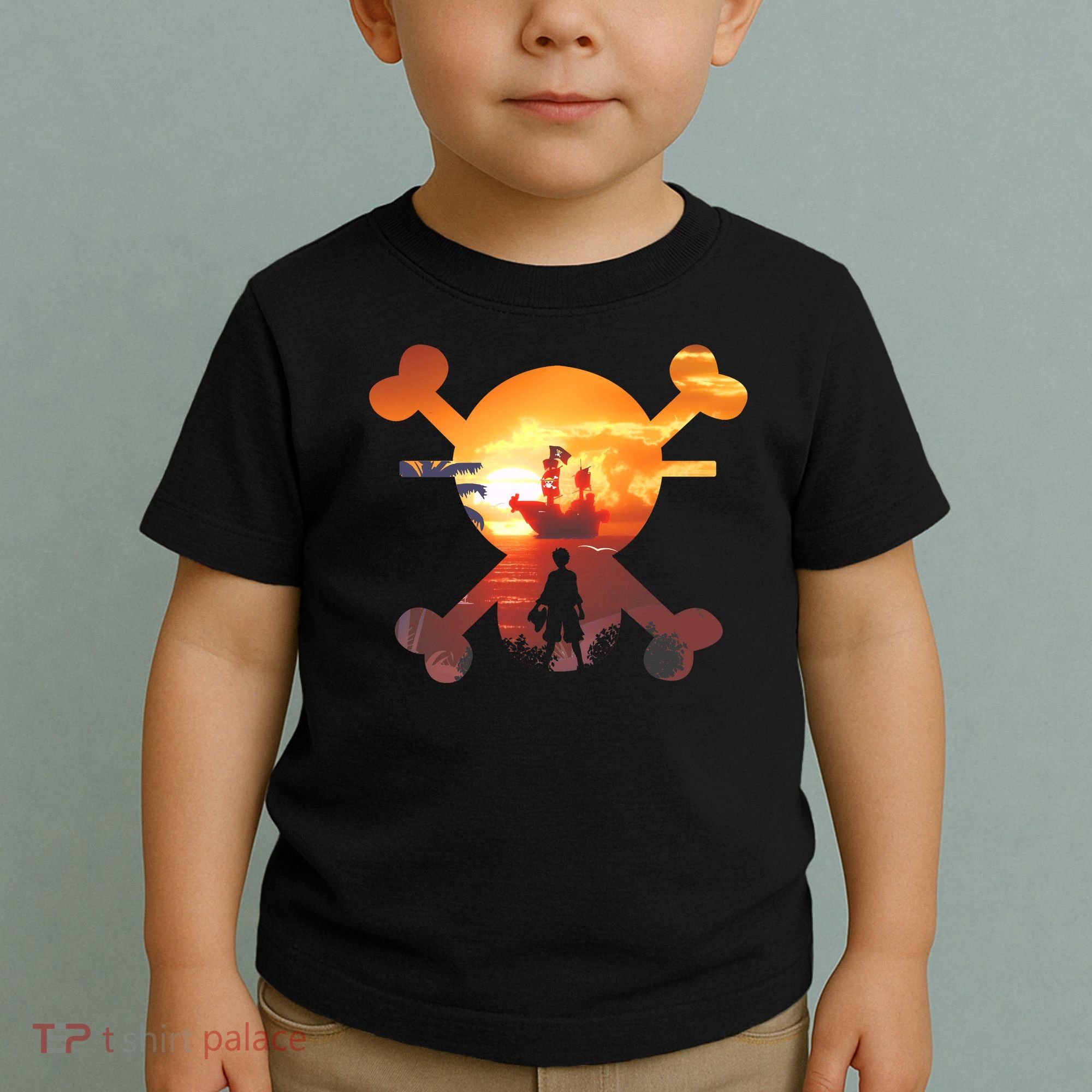 Straw Hat Prate Crew Crossbones Toddler T-Shirt