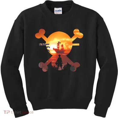 Straw Hat Prate Crew Crossbones Kids Sweatshirt