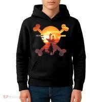 Straw Hat Prate Crew Crossbones Kids Hoodie thumb 4