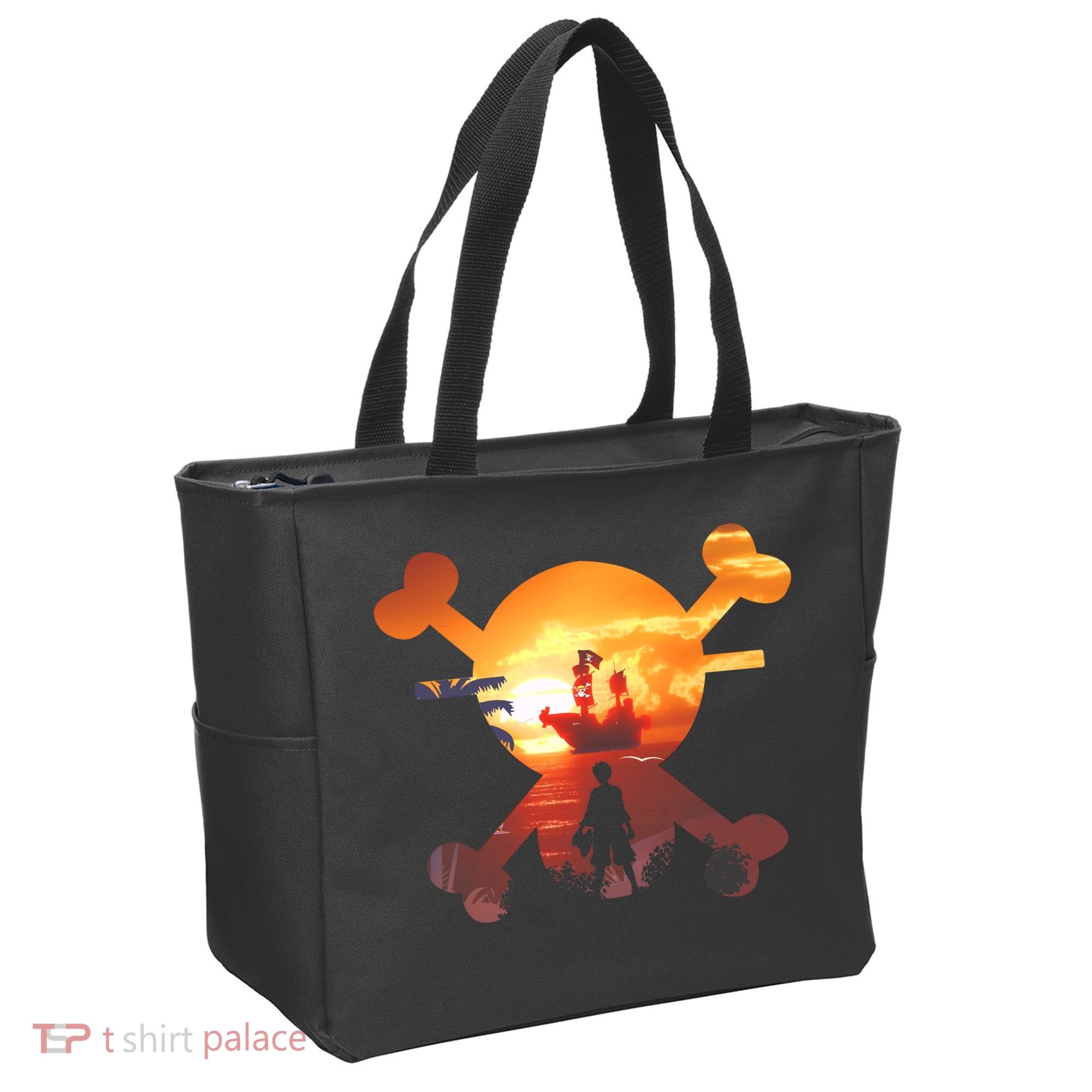 Straw Hat Prate Crew Crossbones Tote Bag