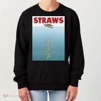 Straws Suck End Plastic Pollution Women's Sweatshirt thumb 0