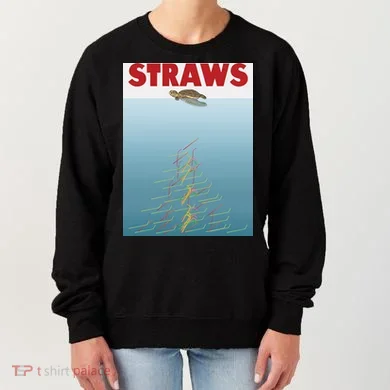 Straws Suck End Plastic Pollution Women's Sweatshirt