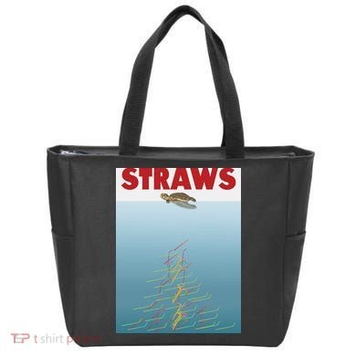 Straws Suck End Plastic Pollution Tote Bag