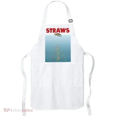 Straws Suck End Plastic Pollution Apron