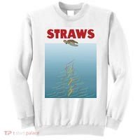 Straws Suck End Plastic Pollution Sweatshirt thumb 0