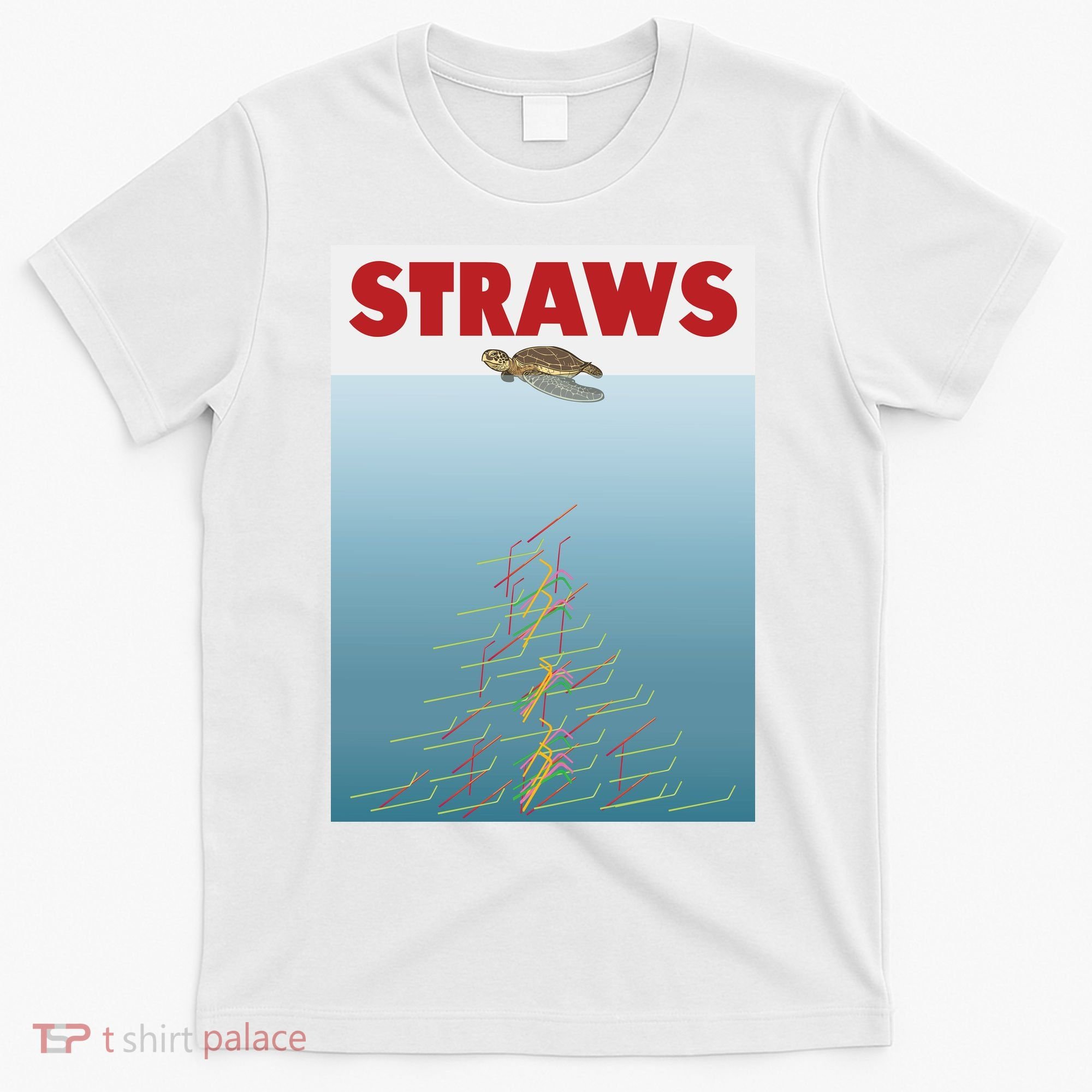 Straws Suck End Plastic Pollution T-Shirt