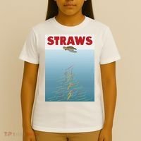 Straws Suck End Plastic Pollution T-Shirt thumb 4