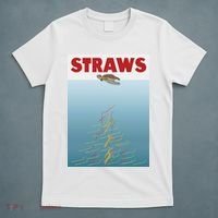 Straws Suck End Plastic Pollution T-Shirt thumb 5