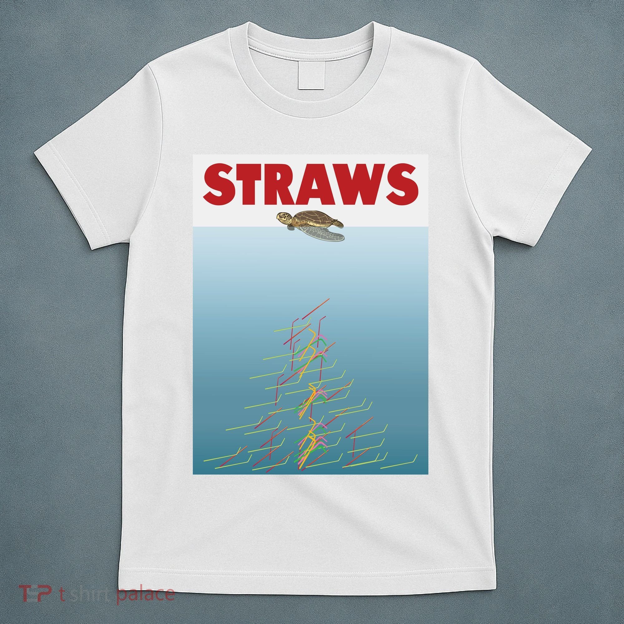 Straws Suck End Plastic Pollution T-Shirt