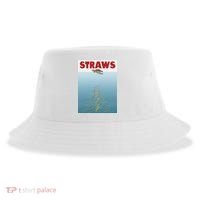 Straws Suck End Plastic Pollution Sustainable Bucket Hat thumb 0