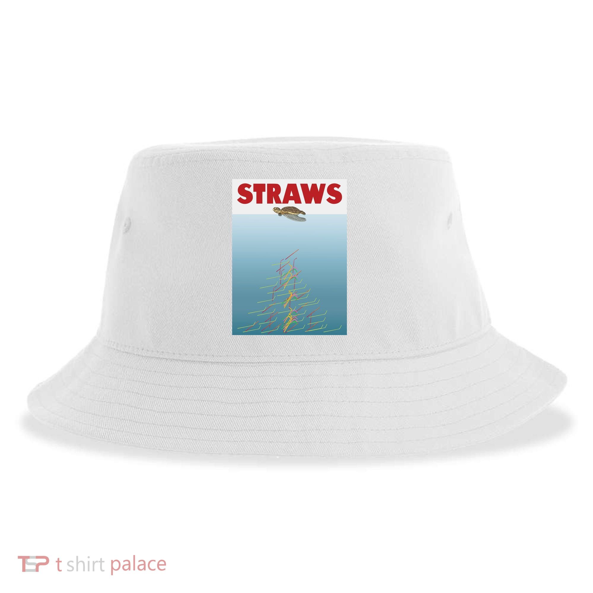 Straws Suck End Plastic Pollution Sustainable Bucket Hat