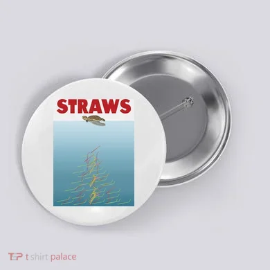 Straws Suck End Plastic Pollution Button