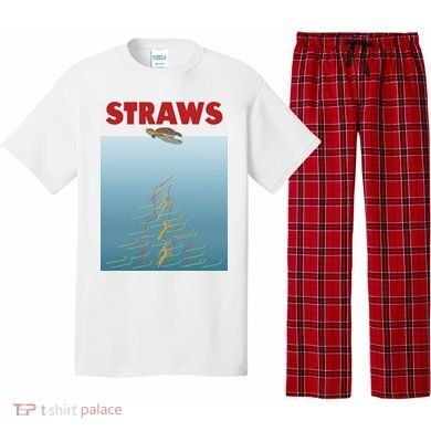 Straws Suck End Plastic Pollution Pajama Set