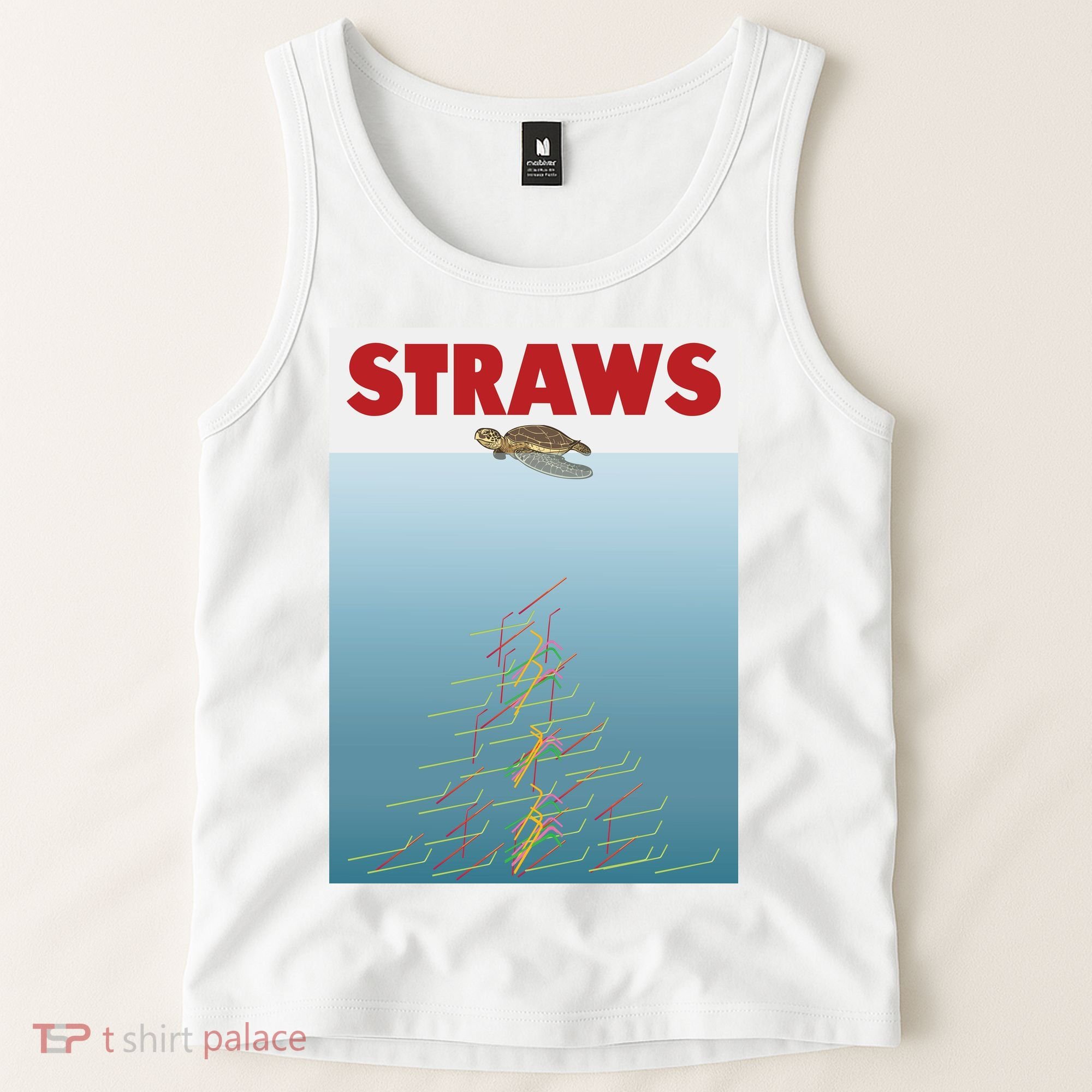 Straws Suck End Plastic Pollution Tank Top